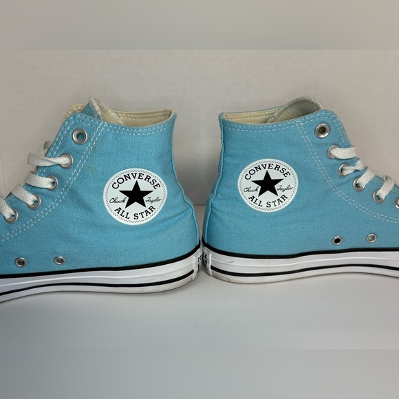 Converse Chuck Taylor All Star High Top Sneakers Blue Canvas Women’s 9 Men’s 7 - Picture 4 of 9